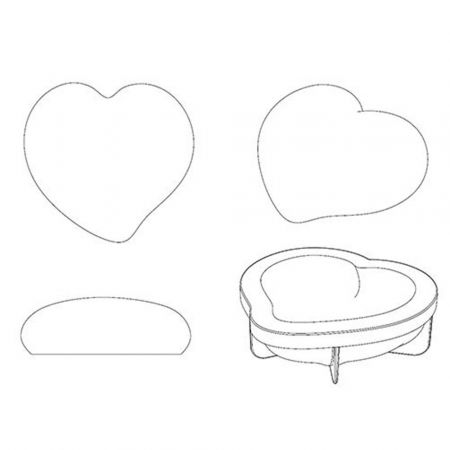 Forme Silicon pentru Torturi si Prajituri - Forma Silicon Tort Inima 3D Passion Mini Ø15xH5 cm