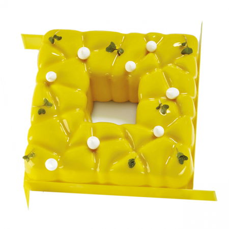 Forme Silicon pentru Torturi si Prajituri - Forma Silicon Tort 3D Patrat 15x15xH5.5 cm