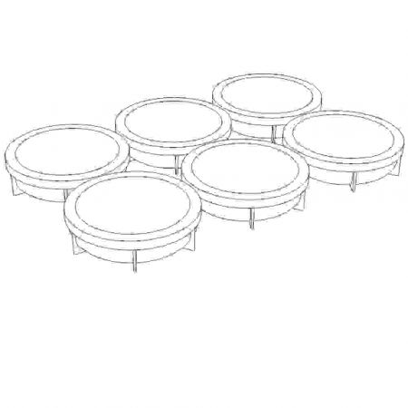 Forme de Silicon Cofetarie - Forma Silicon Tort 3D Planet Ø18xH4.5 cm