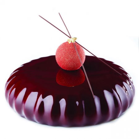 Forme Moderne Tort - Forma Silicon Tort 3D Plissee Ø18xH4.7 cm