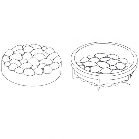 Forme Silicon pentru Torturi si Prajituri - Forma Silicon Tort 3D Rocky Ø18xH5 cm