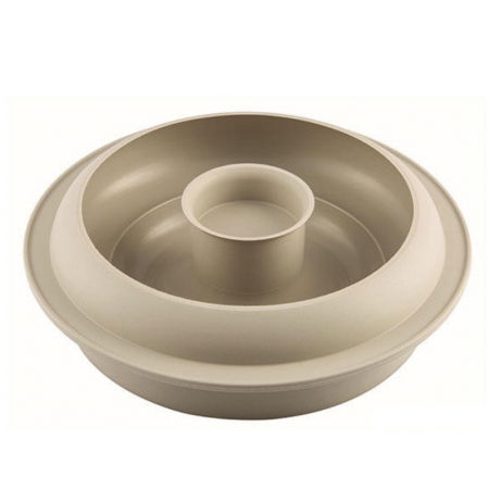 Forme de Silicon Cofetarie - Forma Silicon Tort 3D Rotund Inima Ø 22 x H 6.5 cm, 1690 ml