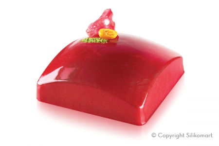 Forme de Silicon Cofetarie - Forma Silicon Tort 3D Square Sphere 16 x16 x H 6 cm