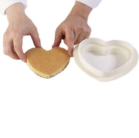 Forma Silicon Tort Inima 3D Ti Amo + Cutter, 17 x 16.4 x H 6.3 cm [4]