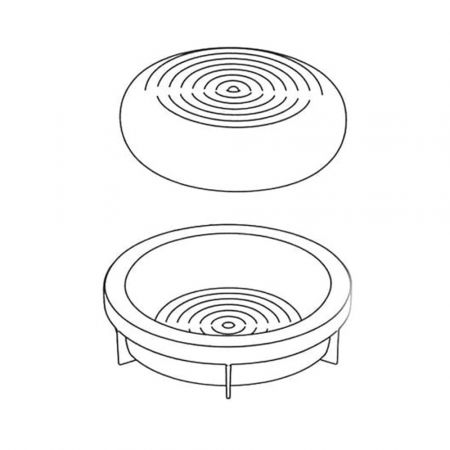 Forme Silicon pentru Torturi si Prajituri - Forma Silicon Tort 3D Top Ø18xH4.5 cm