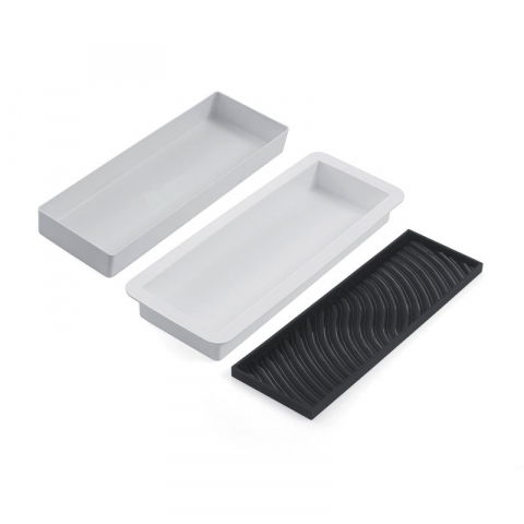 Forme de Silicon Cofetarie - Forma Silicon Tort 3D Valuri 30 x 10 x H 3.6 cm, 1300 ml