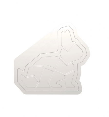 Forme de Silicon Cofetarie - Forma Silicon Tort Modern 3D Bunny 27.6 x 26.8 x H 3.2 cm, 520 ml