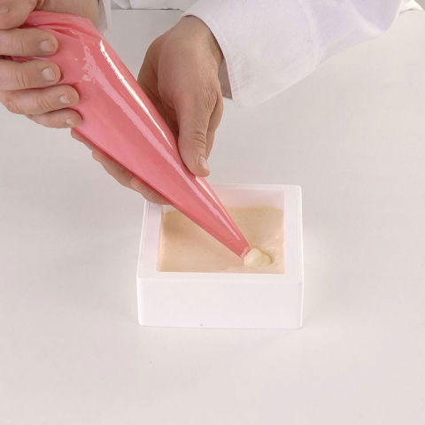 Forma Silicon Tort Patrat 16 x 16 x H 4 cm, vol. 1019 ml [3]