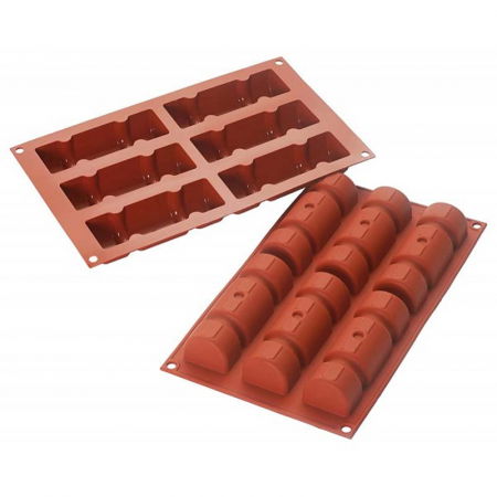 Forme Silicon Monoportii, Mignon - Forma Silicon Tribon Ø12.4xH3cm, 6 cavitati (SF144)