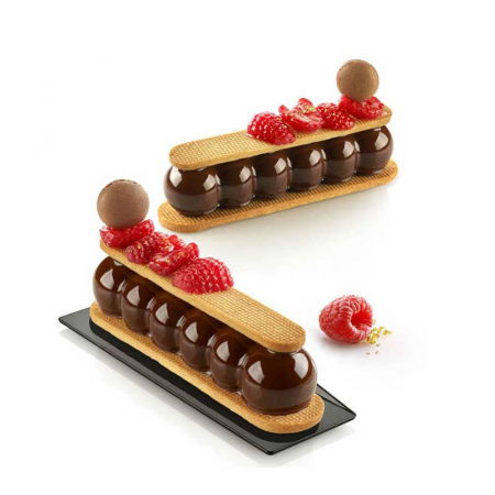 Forme de Silicon Cofetarie - Forma Silicon Truffle Ecler 13 x 3.1 x H 2.8 cm, 8 cavitati, 75 ml + decupator