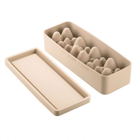 Forme de Silicon Cofetarie - Forma Silicon Trunchi 3D Ice Glow 26 x 10 x H 7.5 cm, Kit 2 forme, 910 ml