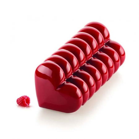Forme de Silicon Cofetarie - Forma Silicon Trunchi 3D Inima 24 x 9 x H 9 cm, 1290 ml