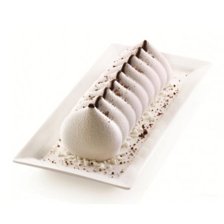 Forme Silicon Trunchi - Forma Silicon Trunchi 3D Meringa 25 x 9 x H 7.5 cm, 1100 ml