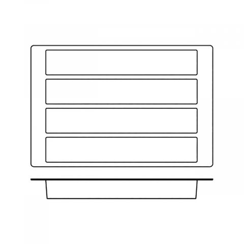 Forma Silicon Trunchi 49.5 x 8 x H 6.3 cm, 4 cavitati, 2137 ml (SQ014) [2]