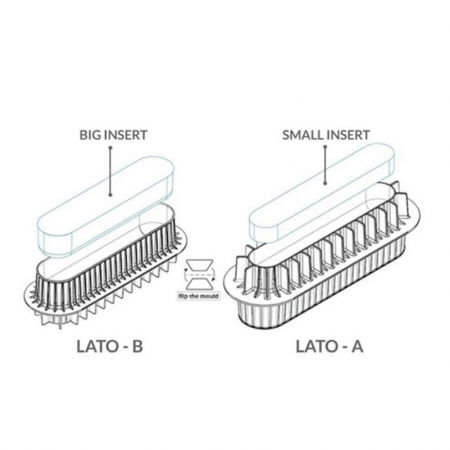 Forma Silicon Trunchi / Insertie 3D 20x3.5xH3 cm/22x5xH4 cm, 190 + 400 ml [3]