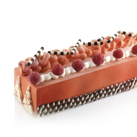 Forme 60x40cm Monoportii, Mignon - Forma Silicon Trunchi Rectangular 49.5 x 7 x H 7 cm, 4 cavitati, 2400 ml, (SQ016)