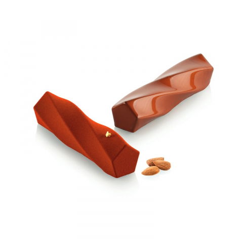 Forme de Silicon Cofetarie - Forma Silicon Twist 13 x 3.3 x H 3 cm, 6 cavitati x 90 ml + decupator