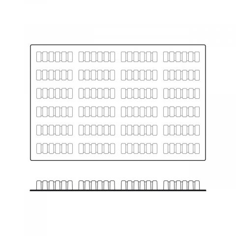 Forma Silicon Up & Down Monoportii 11.7 x 3.2 x H 3.3 cm, 24 cavitati, 99 ml (SQ024) [2]