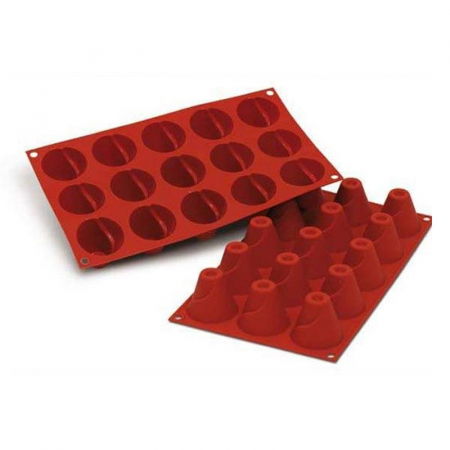 Forme de Silicon Cofetarie - Forma Silicon Vulcano mediu Ø5xH4.5cm, 15 cavitati (SF094)