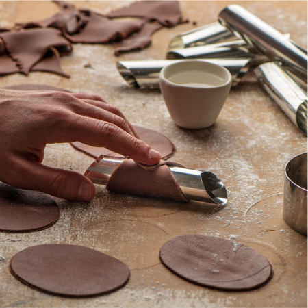 Cofetarie - Ustensile - Forme Cilindrice Inox coacere Cannoli Sicilieni Ø 2 x 12 cm, Set 6 Buc