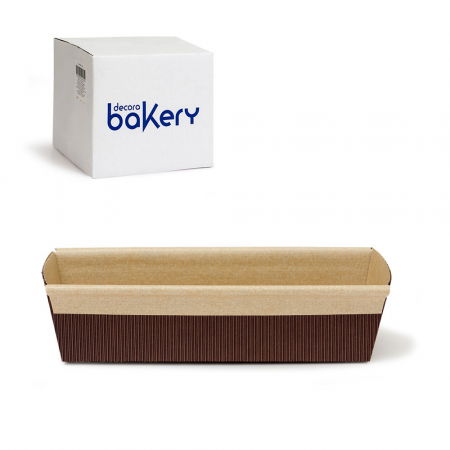 Accesorii Tort, Candy Bar, Bufet - Forme Coacere Chec/Cozonac 22.7xH6.5 cm - 400 g, Carton Termorezistent, Set 60 Buc