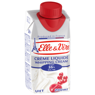 Frisca, Lapte condensat - Frisca Naturala UHT 35%, 200 ml, Elle&Vire