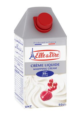 Frisca, Lapte condensat - Smantana pentru Frisca Naturala, UHT 35% grasime, 500 ml, Elle & Vire