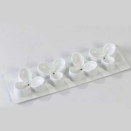 Ustensile Decor Pasta de Zahar - Ghiocei - Suporturi Plastic Formare si Uscare Flori, Set 5 Buc