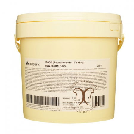 Glazura Torturi Ciocolata Alba MADE, Chocovic, 5 Kg [2]