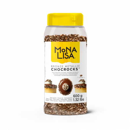 Flakes Bucati, Granule - Granule Medii Ciocolata Chocrocks Bronz 3x5 mm, Mona Lisa, 600 g