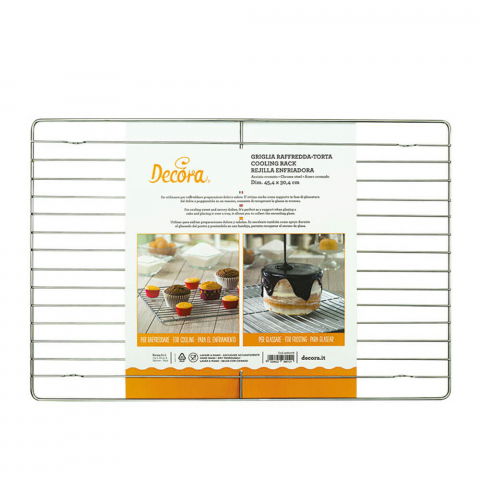 Brutarie, Patiserie - Ustensile - Gratar Otel Cromat cu Picioruse, 45.4 x 30.4 cm