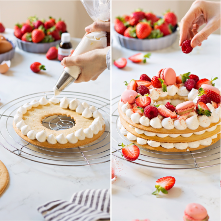 Brutarie, Patiserie - Ustensile - Gratar Otel Cromat cu Picioruse, 45.4 x 30.4 cm