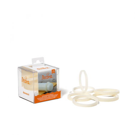 Brutarie, Patiserie - Ustensile - Inele Merdenea Medie Ø 4.5 cm, pentru gosimi 2-4-6 mm, Set 6 Buc