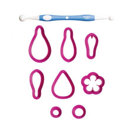 Ustensile Decorare Tort - Kit Flori Primava - 8 Decupatoare, 1 Ustensila modelare Pasta Zahar, Tehnici de Lucru