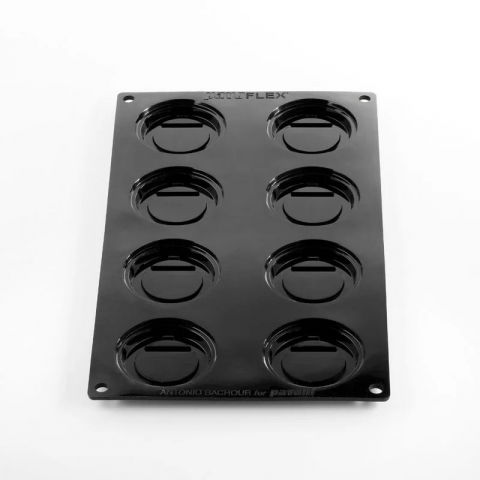 Forme de Silicon Cofetarie - Kit Forma Silicon Coffe Cup 3D, 2 x 8 cavitati, Ø 6-5.5 x H 1-6 cm, 20+97 ml