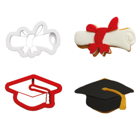 Decupatoare - Laureat - Decupatoare Plastic Ø 9 x H 2.2 cm, Set 2 Buc