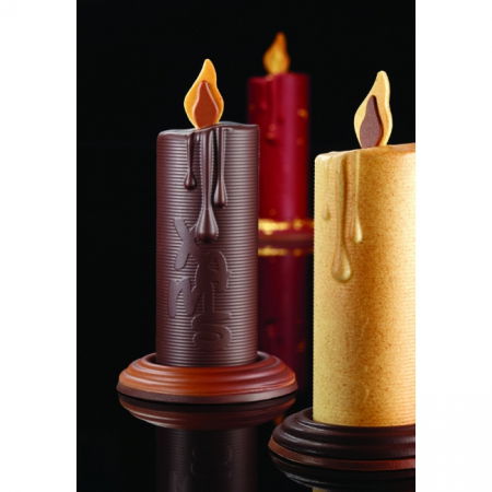 Ciocolaterie - Matrite, Ustensile - Lumanare 3D, Ø11xh20 cm - Kit Matrite Plastic 2 Subiecte Ciocolata