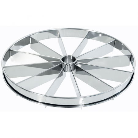 Ustensile si Accesorii Tort - Marcator Inox pentru Portionare Tort, 12 Portii, Ø 32 x H 4 cm