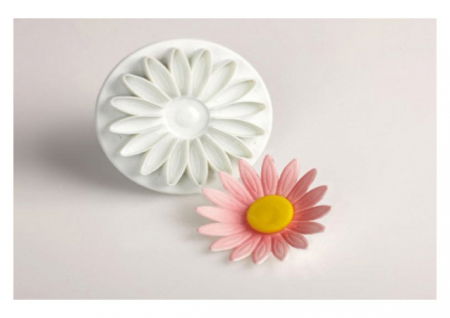 Ustensile Decor Pasta de Zahar - Gherbera / Margareta - Decupator Plastic cu Extractor Ø 7 cm