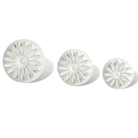 Ustensile Decor Pasta de Zahar - Gherbera / Margareta - Decupator Plastic cu Extractor Ø 7 cm