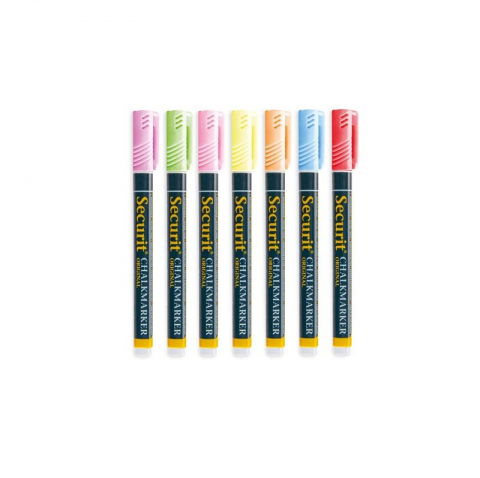 Ambalaje, Etichete, Suporturi - Marker Pentru tabla, Set 7 culori