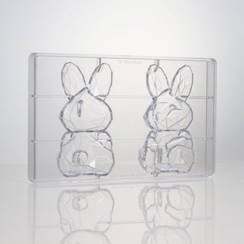 Matrita 3D Ciocolata, Plastic Rigid, Model Iepure Roger, 7.8 x 7.3 x H 15 cm, 130 gr [2]