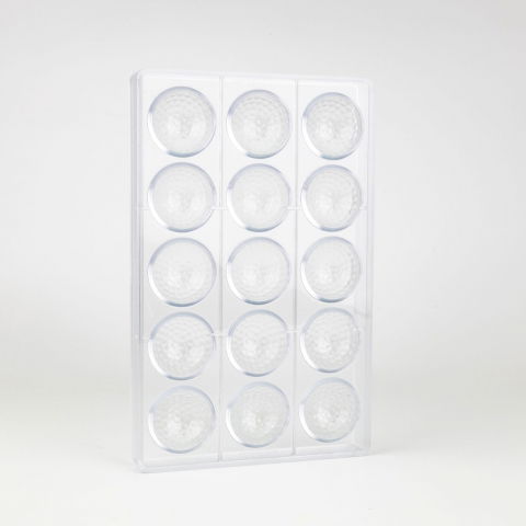 Matrita Policarbonat 15 Praline Minge Golf, Ø 4.2 x H 2.1 cm, 9.5 gr [2]