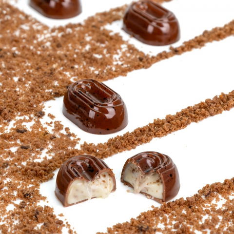 Matrita Policarbonat 20 Praline Biscuit, 3.8 x 2.55 x H 1.35 cm, 10.5 gr [3]