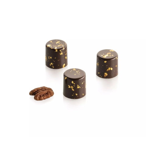 Ciocolaterie - Matrite, Ustensile - Matrita Policarbonat 24 Praline Cilindru, Ø 2.2 x H 2.2 cm, 17.5 x 27.5 cm (CH046), 8 ml