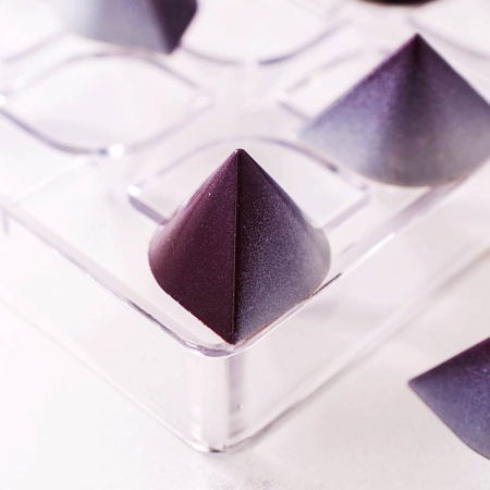 Matrita Policarbonat 24 Praline Ciocolata Model VIP Mount 3.2 x 3.2 x H 2.3 cm, 9 gr [2]