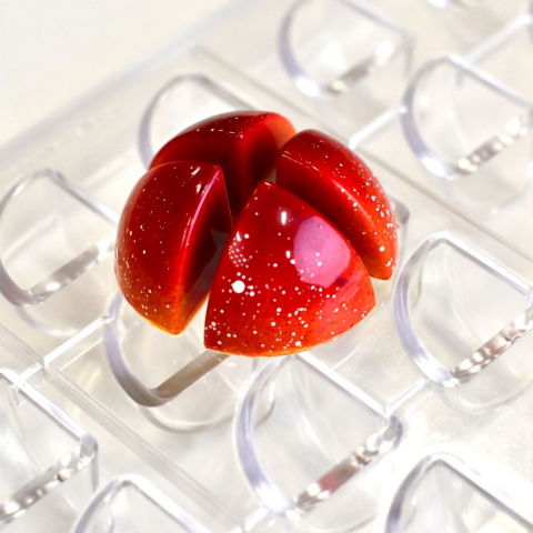 Matrita Policarbonat 24 Praline Ciocolata Model VIP Quartus, 2.7 x 2.7 x H 2.65 cm, 11 gr [3]