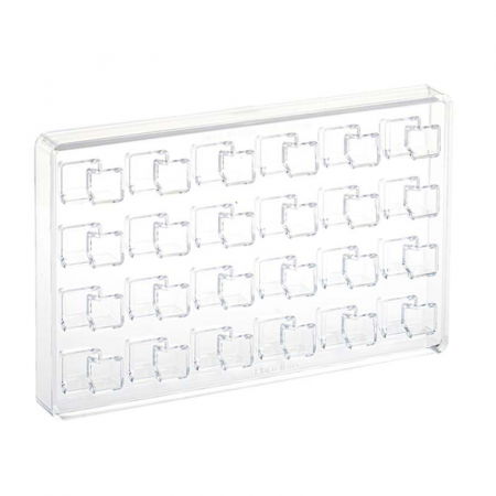 Oferta Cantitate - Matrita Policarbonat 24 Praline Double Cubes, 3.6 x 2.5 x H 1.6 cm