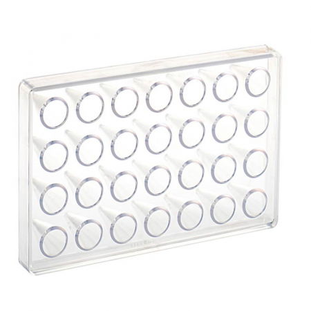 Matrita Policarbonat 28 Praline Pyramid Cone, 2.5 x 2.5 x H 5.5 cm [2]