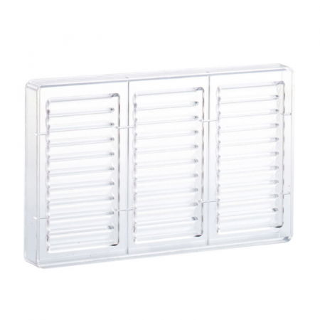 Ciocolaterie - Matrite, Ustensile - Matrita Policarbonat 3 Tablete Ciocolata Kit 100 g, 27.5x17.5 cm